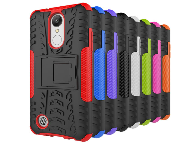 Чехол Yotrix Shockproof case для LG K8 2017 (черный, пластиковый)