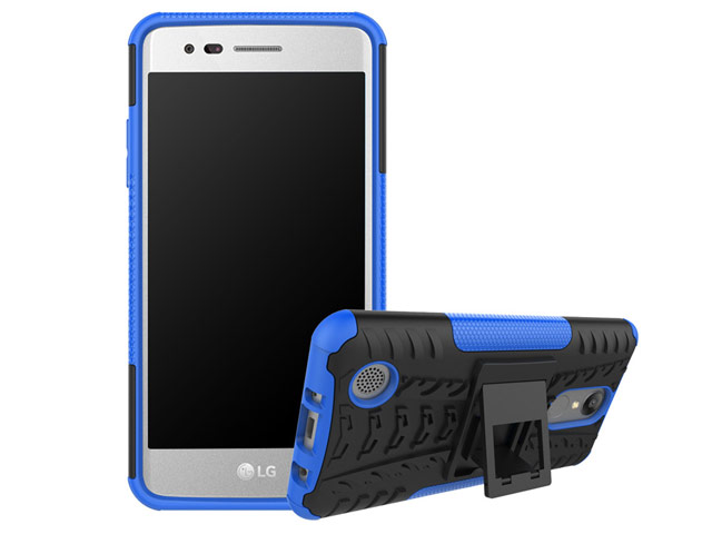 Чехол Yotrix Shockproof case для LG K8 2017 (синий, пластиковый)