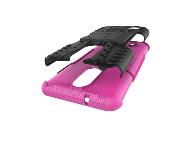 Чехол Yotrix Shockproof case для LG K8 2017 (розовый, пластиковый)