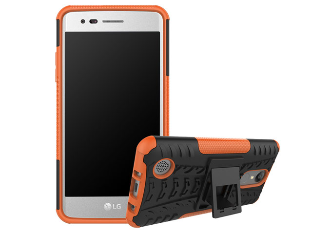 Чехол Yotrix Shockproof case для LG K8 2017 (оранжевый, пластиковый)