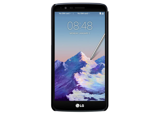 Чехол Nillkin Hard case для LG Stylus 3 (черный, пластиковый)