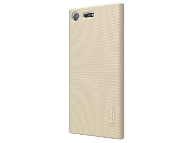 Чехол Nillkin Hard case для Sony Xperia XZ premium (золотистый, пластиковый)
