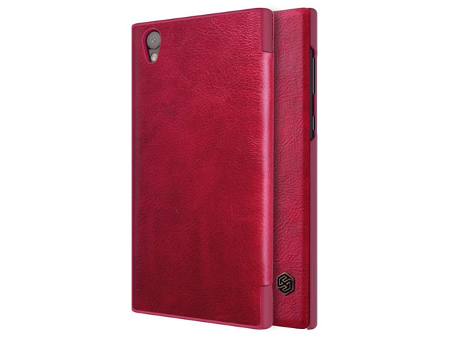 Чехол Nillkin Qin leather case для Sony Xperia L1 (красный, кожаный)