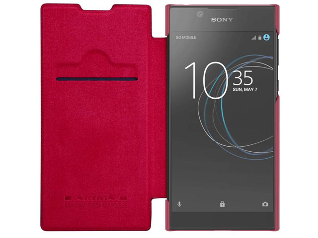 Чехол Nillkin Qin leather case для Sony Xperia L1 (красный, кожаный)