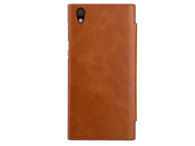 Чехол Nillkin Qin leather case для Sony Xperia L1 (коричневый, кожаный)