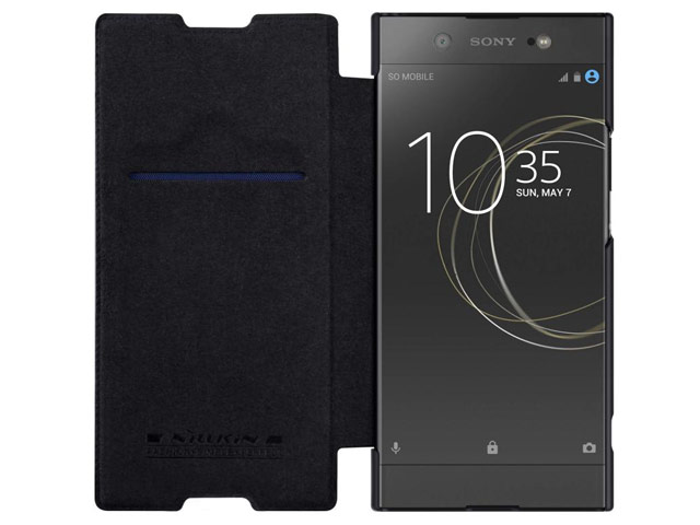 Чехол Nillkin Qin leather case для Sony Xperia XA1 ultra (черный, кожаный)