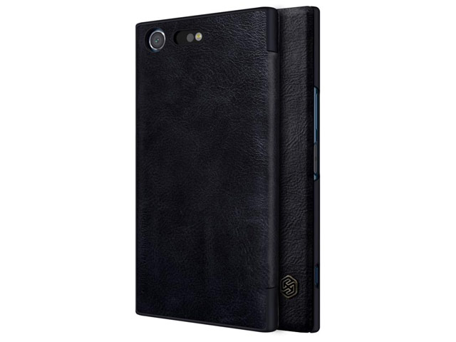 Чехол Nillkin Qin leather case для Sony Xperia XZ premium (черный, кожаный)