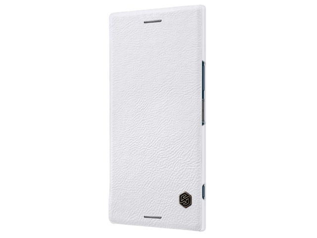 Чехол Nillkin Qin leather case для Sony Xperia XZ premium (белый, кожаный)
