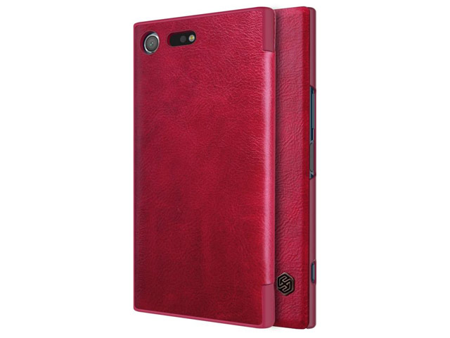 Чехол Nillkin Qin leather case для Sony Xperia XZ premium (красный, кожаный)