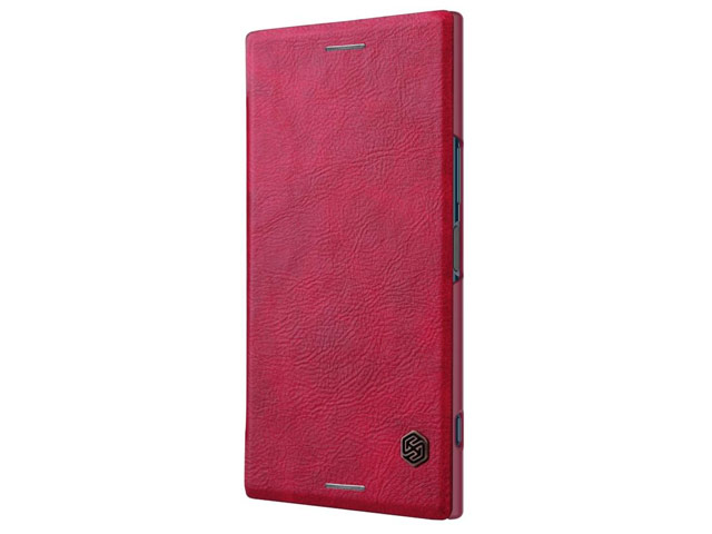 Чехол Nillkin Qin leather case для Sony Xperia XZ premium (красный, кожаный)