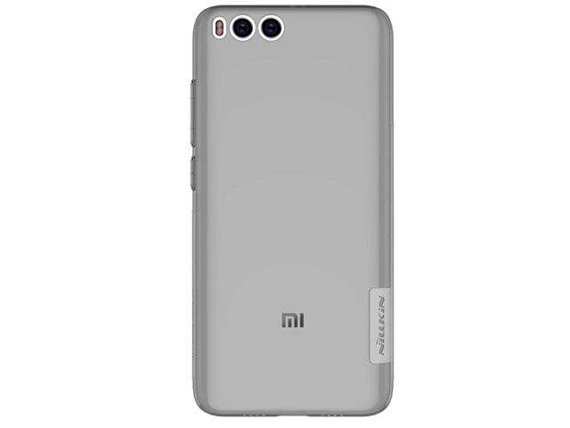 Чехол Nillkin Nature case для Xiaomi Mi 6 (серый, гелевый)