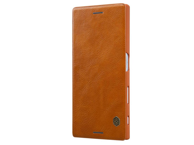 Чехол Nillkin Qin leather case для Sony Xperia XZs (коричневый, кожаный)