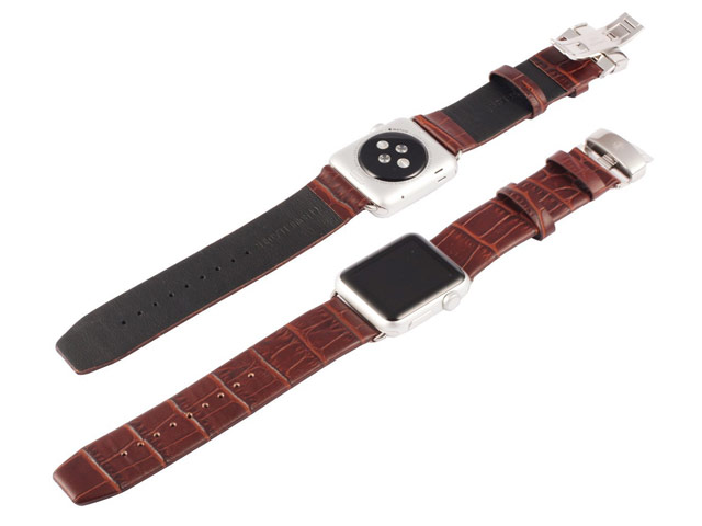 Ремешок для часов Kakapi Watch Strap Set для Apple Watch (42 мм, коричневый, кожаный)
