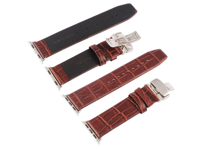 Ремешок для часов Kakapi Watch Strap Set для Apple Watch (42 мм, коричневый, кожаный)