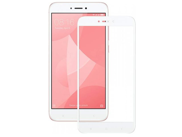 Защитная пленка Yotrix 3D Glass Protector для Xiaomi Redmi 4X (стеклянная, белая)