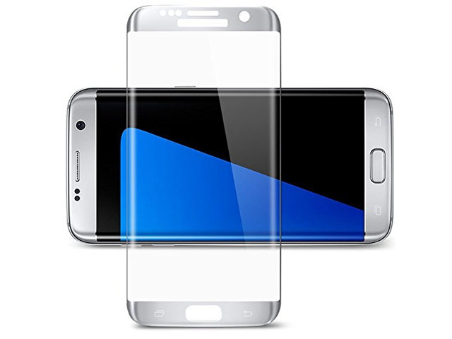 Защитная пленка Yotrix 3D Glass Protector для Samsung Galaxy S7 edge (стеклянная, серебристая)