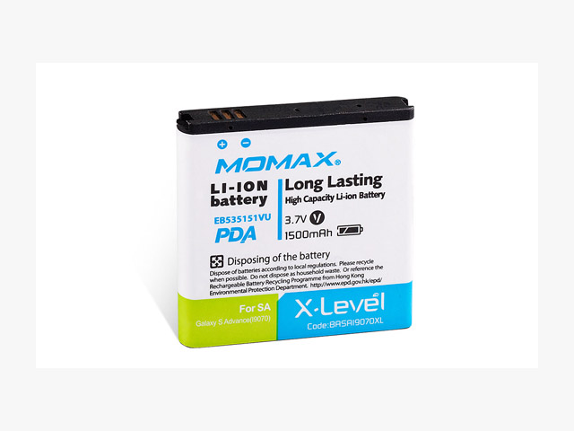 Аккумулятор Momax X-Level для Samsung Galaxy S Advance i9070