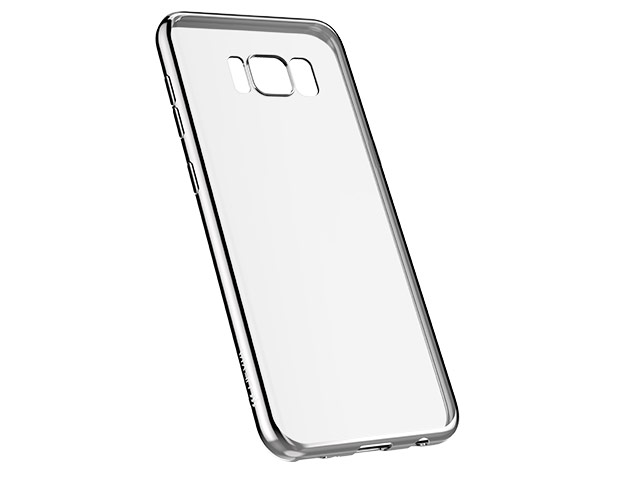 Чехол Devia Glitter Soft case для Samsung Galaxy S8 plus (Silver, гелевый)