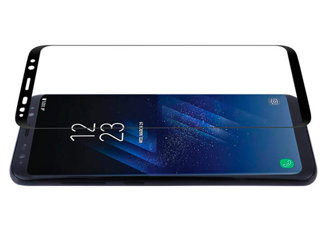Защитная пленка Devia 3D Curved Tempered Glass для Samsung Galaxy S8 (стеклянная, черная)