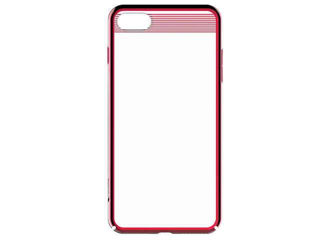 Чехол Comma Brightness case для Apple iPhone 7 (красный, пластиковый)