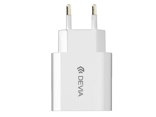 Зарядное устройство Devia Smart Charger универсальное (сетевое, 2.4A, USB, белое)