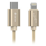 USB-кабель Devia Gracious Cable универсальный (Lightning, USB Type C, 1 метра, золотистый)