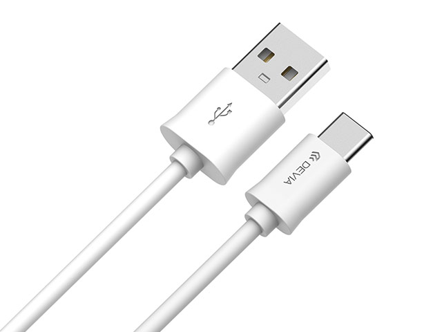 USB-кабель Devia Smart Cable универсальный (USB Type C, 1 метр, белый)