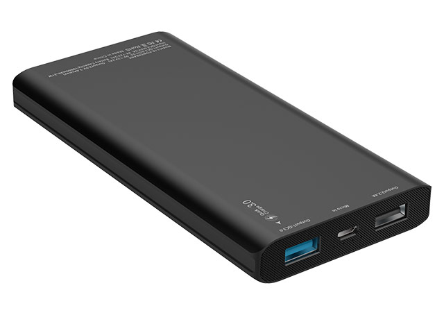 Внешняя батарея Devia King Kong QC 3.0 Power Bank универсальная (10000 mAh, черная, Fast Charge)