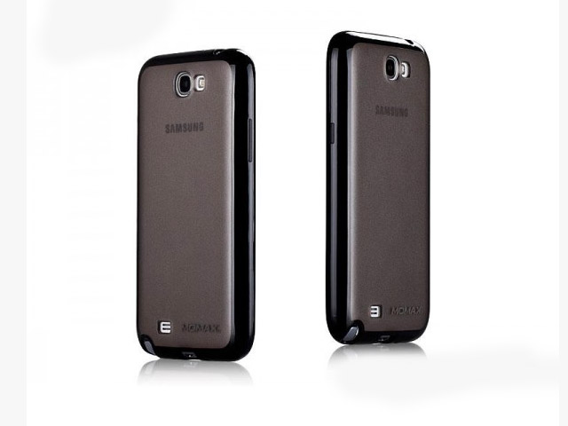 Чехол Momax iCase Pro для Samsung Galaxy Note 2 N7100 (черный, гелевый/пластиковый)