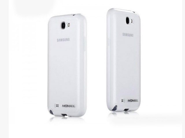 Чехол Momax iCase Pro для Samsung Galaxy Note 2 N7100 (белый, гелевый/пластиковый)