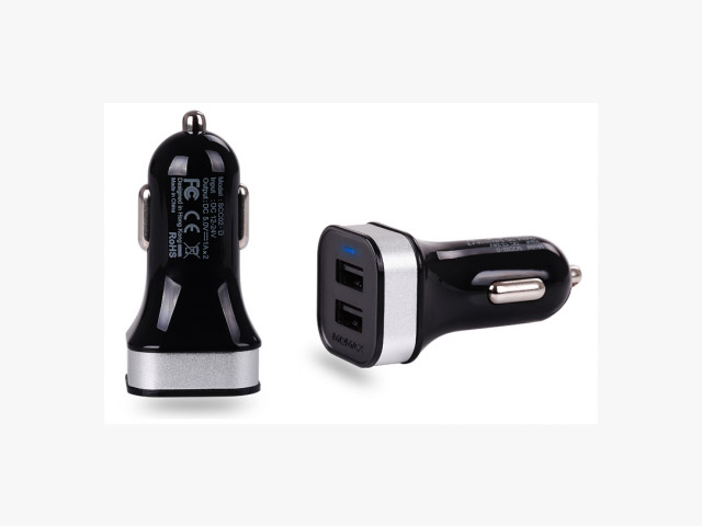 Зарядное устройство Momax XC USB Car Charger (автомобильное) (универсальное, 2 х USB, 1A, черное)