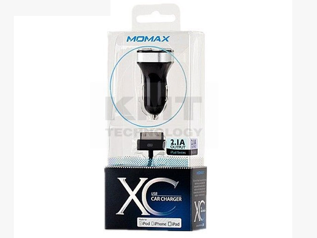 Зарядное устройство Momax XC USB Car Charger для Apple iPad 2/new iPad (автомобильное) (2.1A, черное)