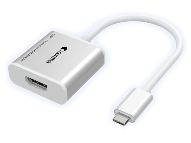 Адаптер Comma iRonclad универсальный (USB Type C, HDMI, серебристый)