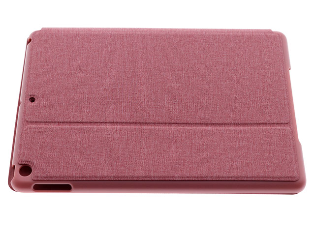 Чехол Devia Flax Flip case для Apple iPad Pro 10.5 (розовый, матерчатый)