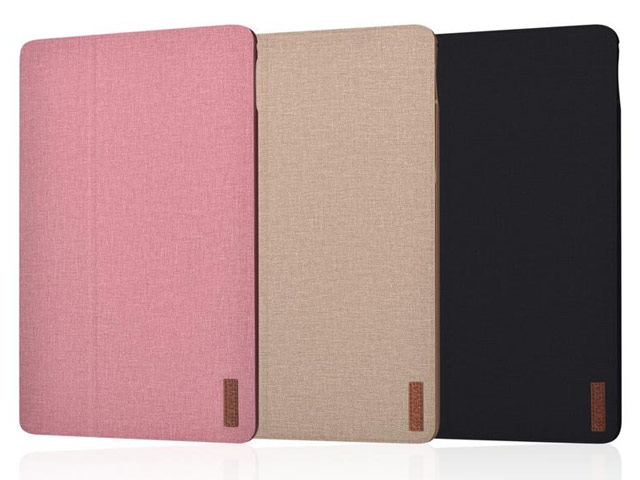 Чехол Devia Flax Flip case для Apple iPad Pro 10.5 (розовый, матерчатый)