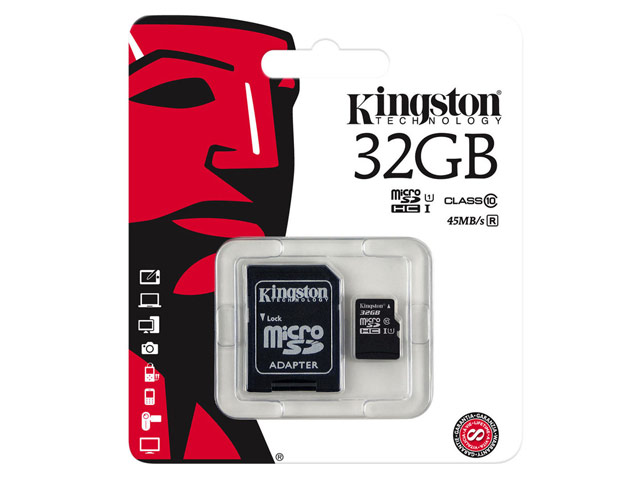 Флеш-карта Kingston microSD (32Gb, microSD, Class 10)