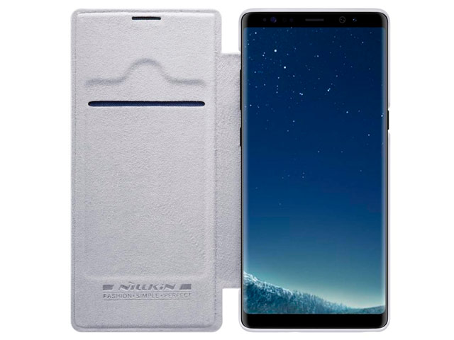 Чехол Nillkin Qin leather case для Samsung Galaxy Note 8 (белый, кожаный)