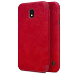Чехол Nillkin Qin leather case для Samsung Galaxy J3 2017 (красный, кожаный)