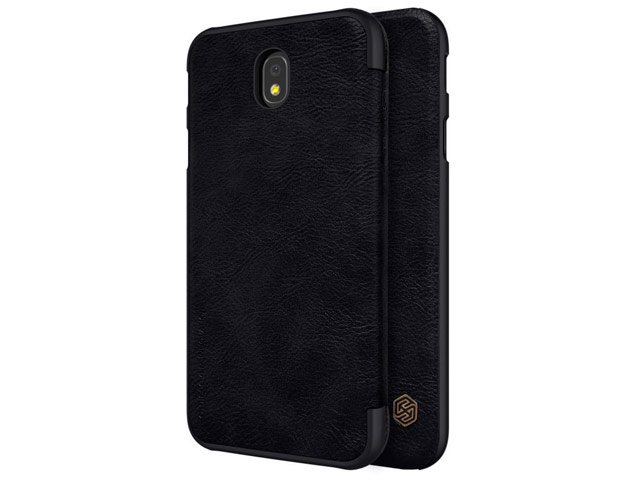 Чехол Nillkin Qin leather case для Samsung Galaxy J7 2017 (черный, кожаный)