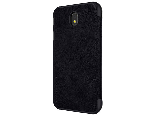 Чехол Nillkin Qin leather case для Samsung Galaxy J7 2017 (черный, кожаный)