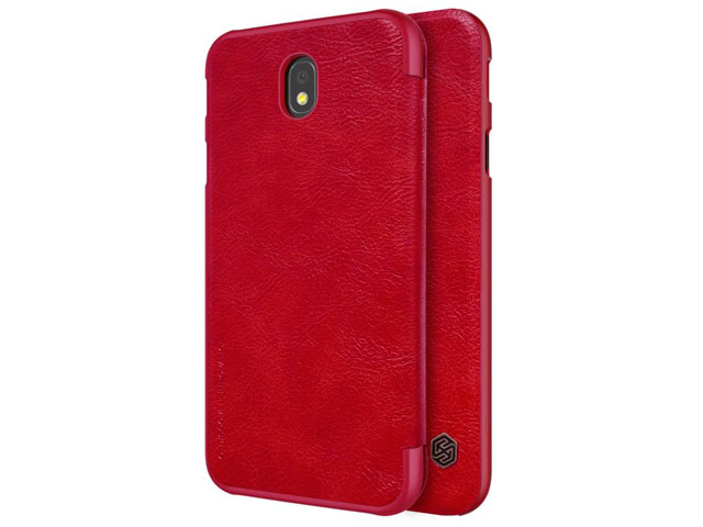 Чехол Nillkin Qin leather case для Samsung Galaxy J7 2017 (красный, кожаный)