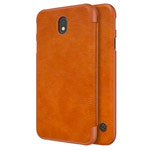 Чехол Nillkin Qin leather case для Samsung Galaxy J5 2017 (коричневый, кожаный)