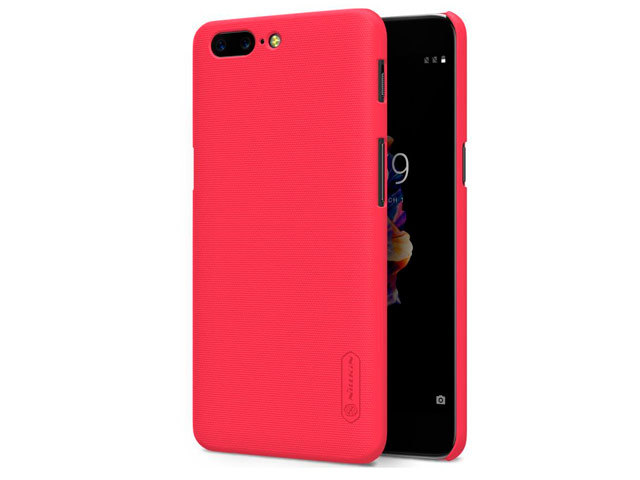 Чехол Nillkin Hard case для OnePlus 5 (красный, пластиковый)