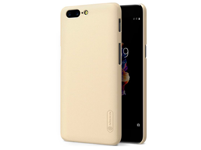Чехол Nillkin Hard case для OnePlus 5 (золотистый, пластиковый)