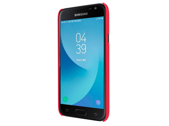 Чехол Nillkin Hard case для Samsung Galaxy J3 2017 (красный, пластиковый)