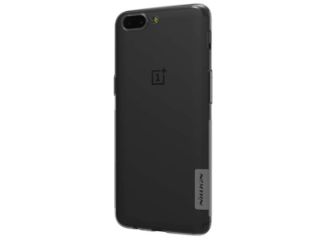 Чехол Nillkin Nature case для OnePlus 5 (серый, гелевый)