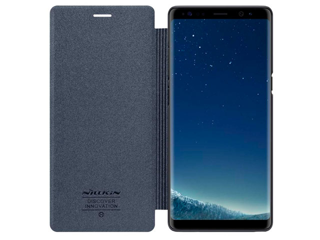 Чехол Nillkin Sparkle Leather Case для Samsung Galaxy Note 8 (темно-серый, винилискожа)