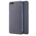 Чехол Nillkin Sparkle Leather Case для OnePlus 5 (темно-серый, винилискожа)