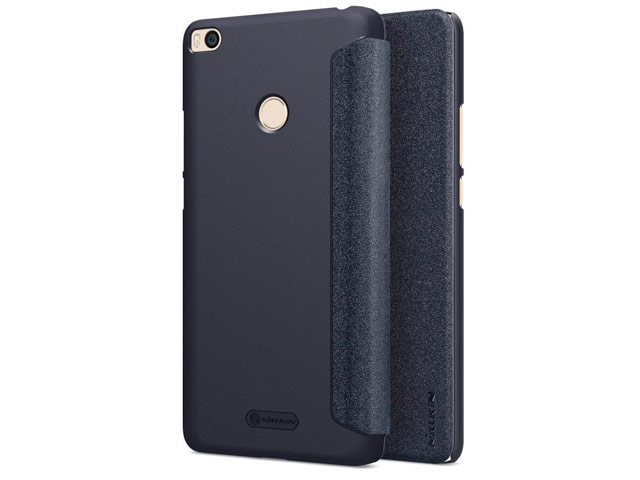 Чехол Nillkin Sparkle Leather Case для Xiaomi Mi Max 2 (темно-серый, винилискожа)