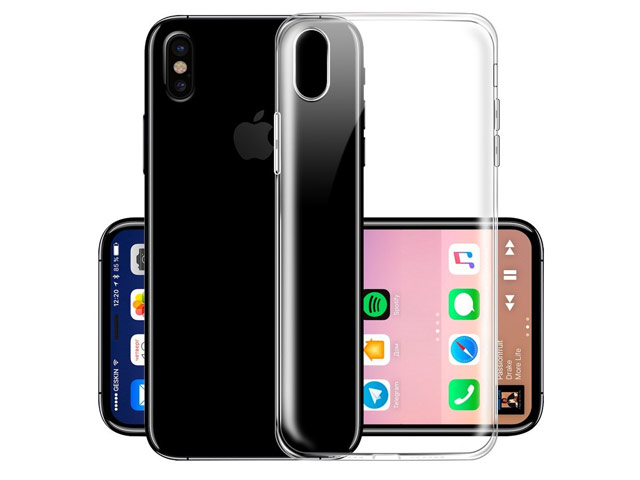 Чехол Yotrix UltrathinCase для Apple iPhone X (прозрачный, гелевый)